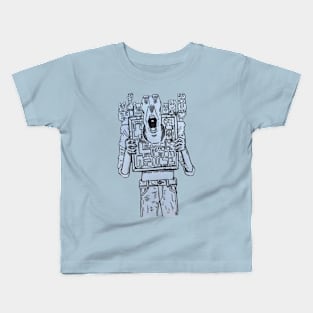 A Face Machine Art Kids T-Shirt